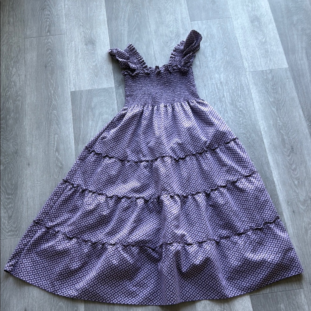 Hill House Purple Jacquard Ellie Dress